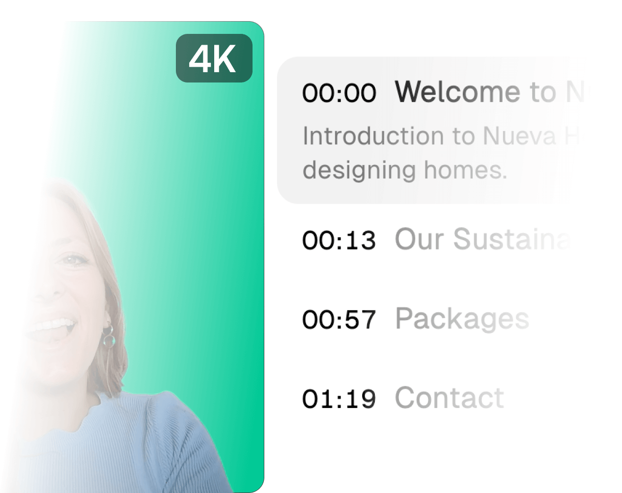 Increase conversion with clear, compelling videos.